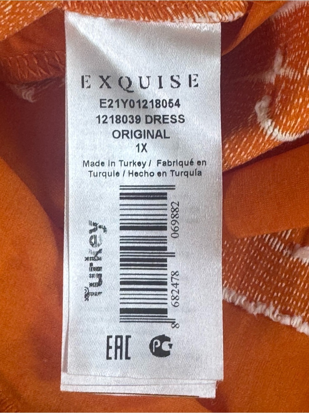 Orange Floral A-Line Maxi Skirt with Cream Print - Picture 9 of 11